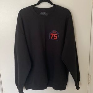 XL Club 75 ICI C’EST PARIS Black Crew Neck Sweatshirt Loose Fit Great Condition